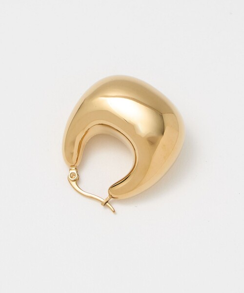 UNITED ARROWS（ユナイテッドアローズ）の「プランプ フープピアス（ピアス（両耳用）・レディース・シルバー/ゴールド・FREE）」の6枚目の写真