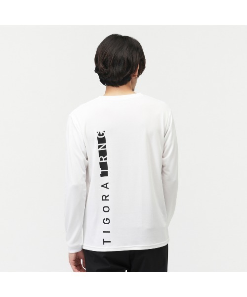 TIGORA(ティゴラ)の「ティゴラ TIGORA ドライメッシュロングTシャツ(Tシャツ/カットソー・メンズ・ホワイト/ブラック・M/L/LL/3L/S)」の4枚目の写真