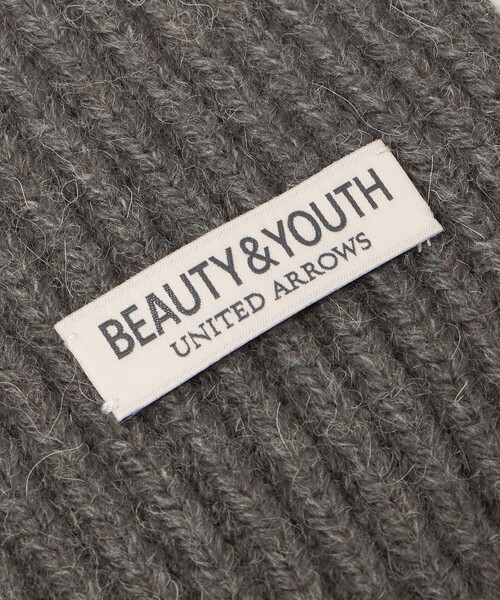BEAUTY&YOUTH UNITED ARROWS（ビューティーアンドユースユナイテッドアローズ）の「アゼ ニット マフラー（マフラー・メンズ・オリーブ/ブラック/グレー系・FREE）」の8枚目の写真
