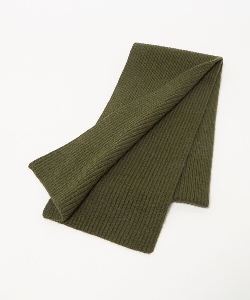 BEAUTY&YOUTH UNITED ARROWS（ビューティーアンドユースユナイテッドアローズ）の「アゼ ニット マフラー（マフラー・メンズ・オリーブ/ブラック/グレー系・FREE）」の10枚目の写真