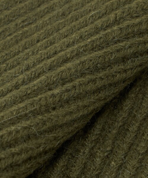 BEAUTY&YOUTH UNITED ARROWS（ビューティーアンドユースユナイテッドアローズ）の「アゼ ニット マフラー（マフラー・メンズ・オリーブ/ブラック/グレー系・FREE）」の12枚目の写真