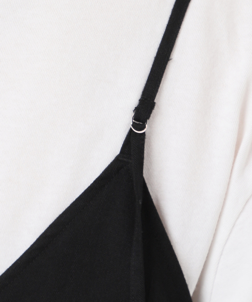 JOURNAL STANDARD relume（ジャーナルスタンダード　レリューム）の「《WEB限定追加》ウォッシャブルブラッシュロングキャミワンピース（ワンピース・レディース・ブラック/チャコールグレー・FREE）」の7枚目の写真