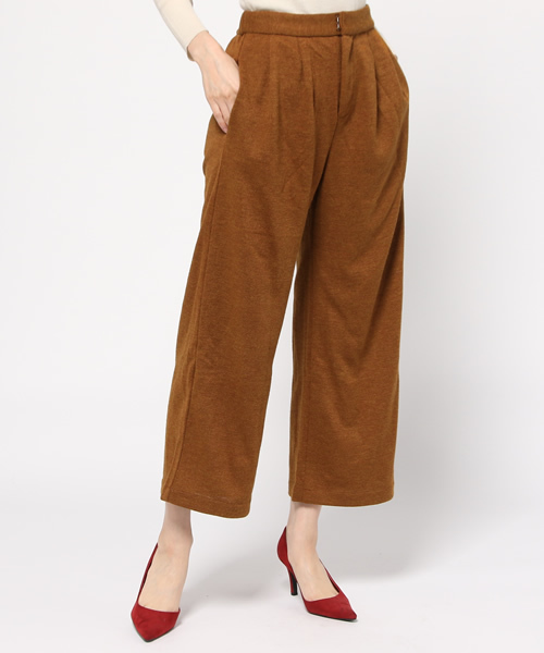 mystic(ミスティック)の「【mystic】タックワイドパンツ(その他パンツ・レディース・ブラック/グレー/チャコールグレー/キャメル・1/2)」の4枚目の写真