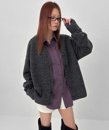 BLACKUP（ブラックアップ）の「[MADE] ミニュエットルーズVネックニットカーディガン（カーディガン/ボレロ・メンズ）」