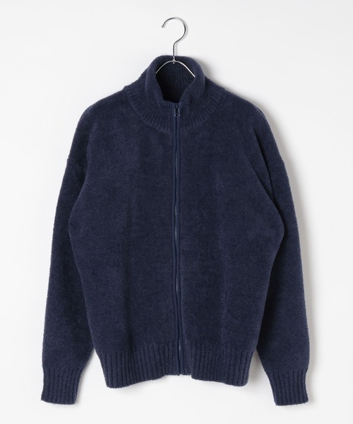 bijorie（ビジュリィ）の「【bijorie】フェザーモールジップカーディガン（ルームウェア/パジャマ・レディース・グレイッシュベージュ/ネイビー・FREE）」の5枚目の写真