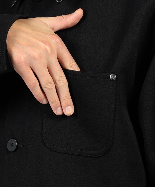 EDITION（エディション）の「ウールビンテージサテン カバーオール（カバーオール・メンズ・ブラック・S/M）」の9枚目の写真