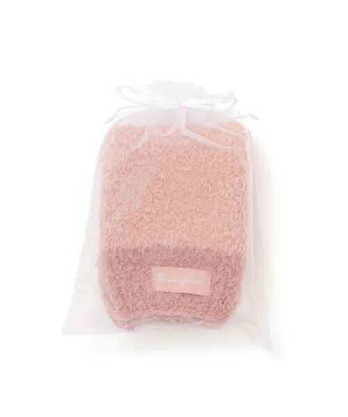 セール】もちもちニット ハンドウォーマー ピンク（ルームウェア