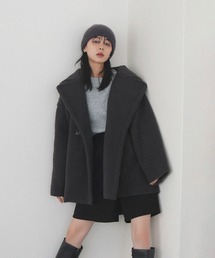 LIAN | ボアテーラードコート(ピーコート)