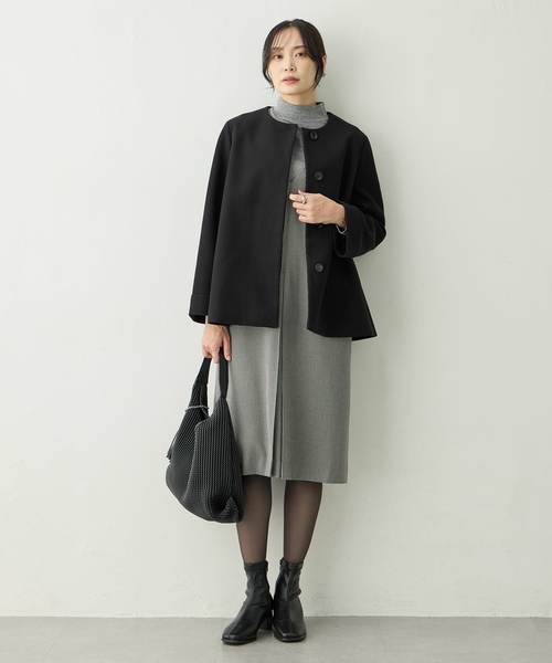 セール】ノーカラーショートコート【軽量】（その他アウター）｜A/C