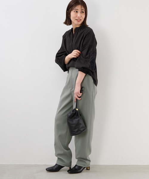 MICA&DEAL(マイカ&ディール)の「フロントステッチコクーンパンツ〈2サイズ展開〉(その他パンツ・レディース・グレー/カーキ/ブラック・36/38)」の15枚目の写真