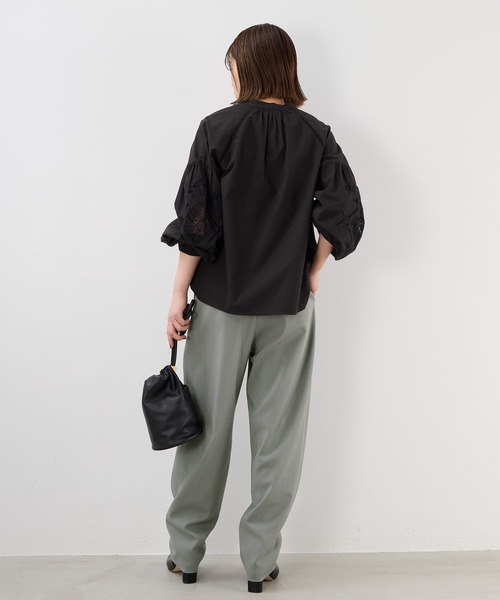 MICA&DEAL(マイカ&ディール)の「フロントステッチコクーンパンツ〈2サイズ展開〉(その他パンツ・レディース・グレー/カーキ/ブラック・36/38)」の18枚目の写真