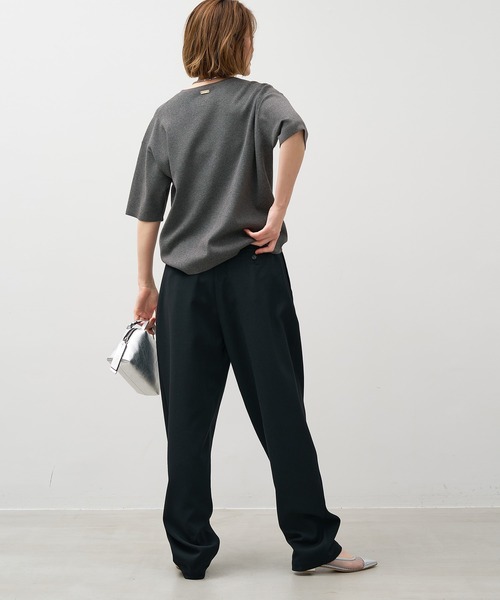 MICA&DEAL(マイカ&ディール)の「フロントステッチコクーンパンツ〈2サイズ展開〉(その他パンツ・レディース・グレー/カーキ/ブラック・36/38)」の5枚目の写真