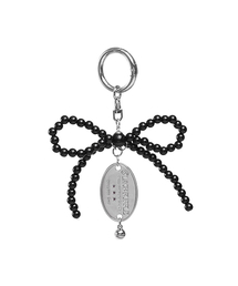 BLACKPURPLE（ブラックパープル）の「Joy Ribbon Tie Keyring-Black（キーケース/キーアクセサリー）」