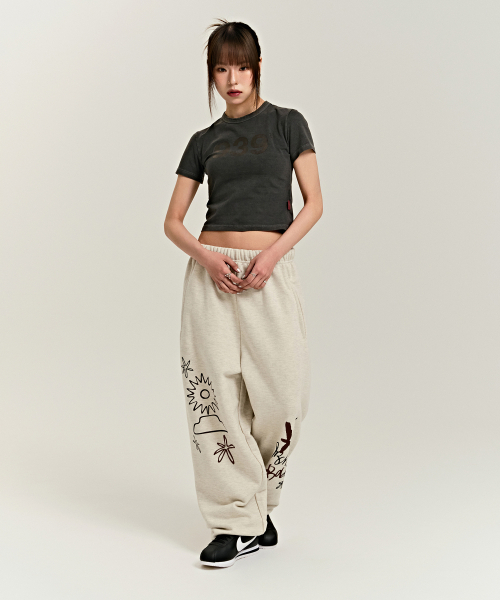 ARCHIVE BOLD（アーカイブボールド）の「SUNMARK SWEAT PANTS (OATMEAL)（スウェットパンツ・メンズ・その他・SMALL/MEDIUM/LARGE）」の4枚目の写真