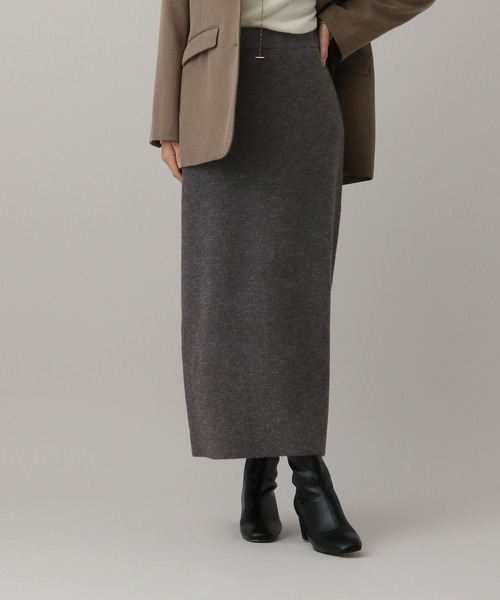 GLOBAL WORK（グローバルワーク）の「MATINEE LINE/ウール混Aラインスカート/611156（スカート・レディース・ブラウン/チャコール/グレイッシュベージュ・MEDIUM/LARGE）」の6枚目の写真