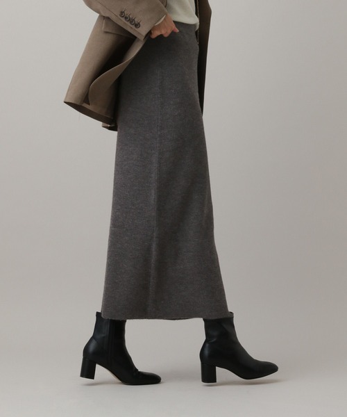 GLOBAL WORK（グローバルワーク）の「MATINEE LINE/ウール混Aラインスカート/611156（スカート・レディース・ブラウン/チャコール/グレイッシュベージュ・MEDIUM/LARGE）」の7枚目の写真