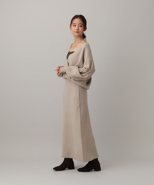 GLOBAL WORK（グローバルワーク）の「MATINEE LINE/ウール混Aラインスカート/611156（スカート・レディース・ブラウン/チャコール/グレイッシュベージュ・MEDIUM/LARGE）」の9枚目の写真