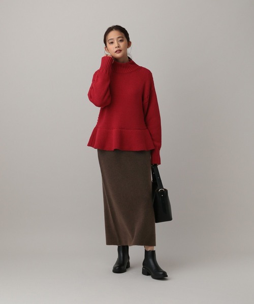 GLOBAL WORK（グローバルワーク）の「MATINEE LINE/ウール混Aラインスカート/611156（スカート・レディース・ブラウン/チャコール/グレイッシュベージュ・MEDIUM/LARGE）」の13枚目の写真