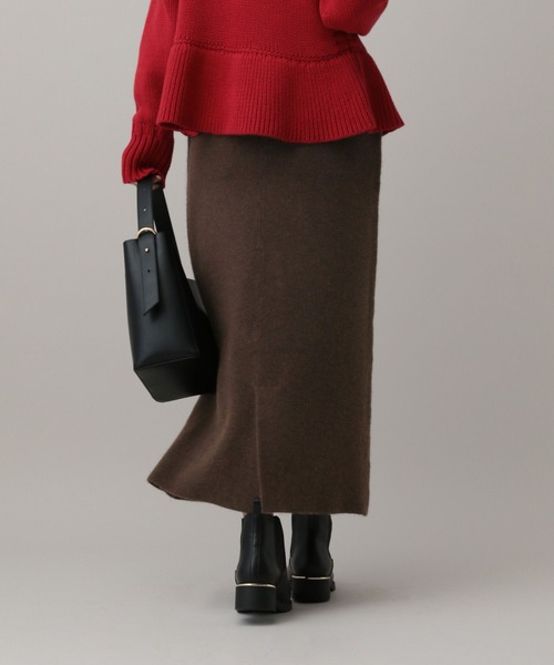 GLOBAL WORK（グローバルワーク）の「MATINEE LINE/ウール混Aラインスカート/611156（スカート・レディース・ブラウン/チャコール/グレイッシュベージュ・MEDIUM/LARGE）」の15枚目の写真