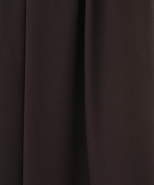 CLANE(クラネ)の「【CLANE/クラネ】BASIC TUCK PANTS/ベーシックタックパンツ(スラックス・レディース・ブラウン/ブラック・1/2)」の10枚目の写真