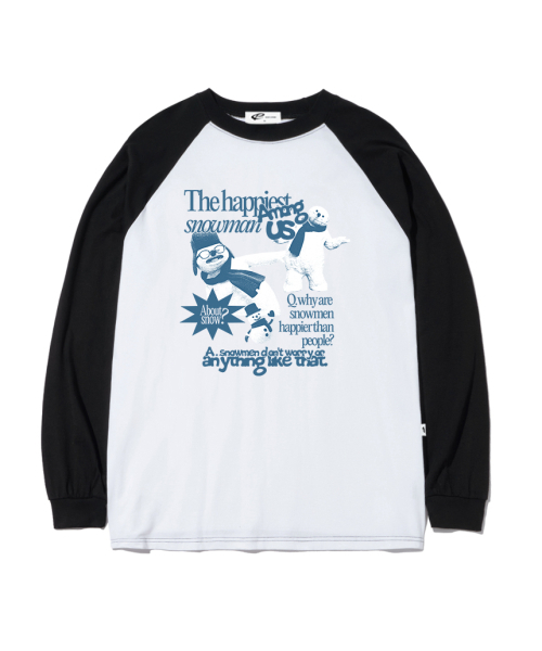 ESCAPEFROM（エスケープフロム）の「ハッピースノーマンプリントロングスリーブブラック（Tシャツ/カットソー・レディース・その他・MEDIUM/LARGE/SMALL）」の2枚目の写真