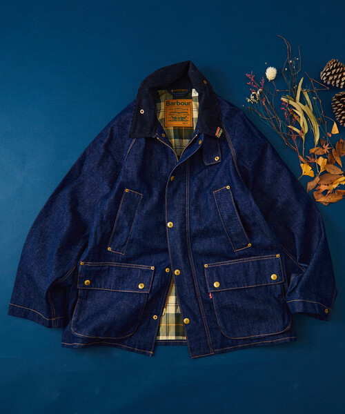 ジャケット・アウター LEVI'S x Barbour Bedale Denim Jacket Levi's® X Barbour Oversized Bedale Denim Jacket - Blue