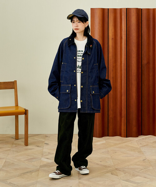 Barbour × Levi's》【BEDALE / ビデイル】デニム ジャケット オーバー
