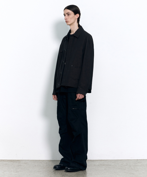 INSILENCE(インサイロンス)の「ダブルクロストラッカージャケット ブラック(デニムジャケット・レディース・その他・SMALL/LARGE/MEDIUM)」の3枚目の写真