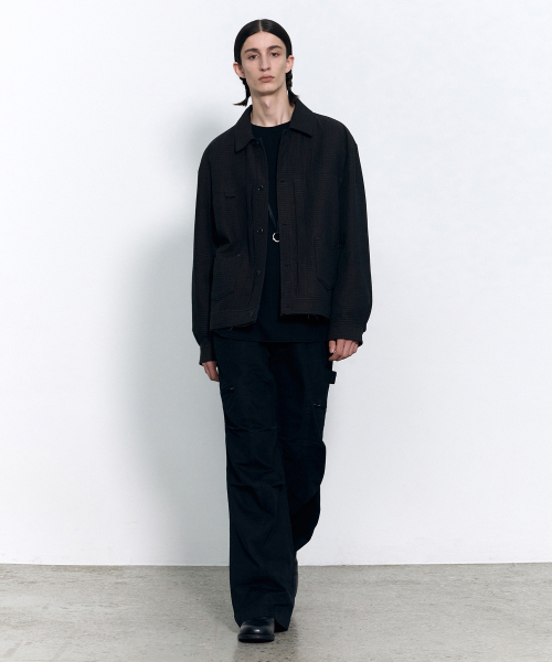 INSILENCE(インサイロンス)の「ダブルクロストラッカージャケット ブラック(デニムジャケット・レディース・その他・SMALL/LARGE/MEDIUM)」の5枚目の写真
