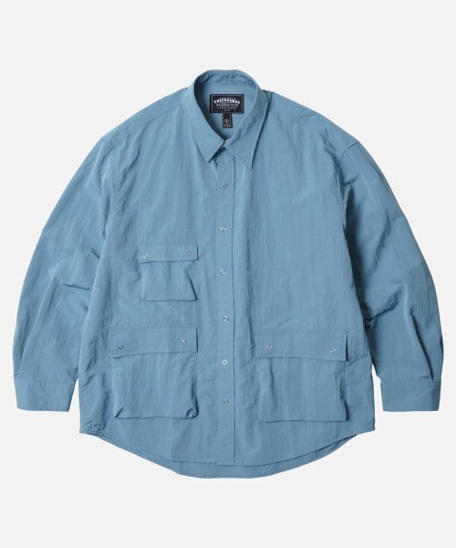 FRIZMWORKS(フリズムワークス)の「3PK NYLON RIPSTOP SHIRT JACKET _ DUSKY BLUE(シャツ/ブラウス・メンズ・その他・MEDIUM/LARGE/X-LARGE)」の1枚目の写真