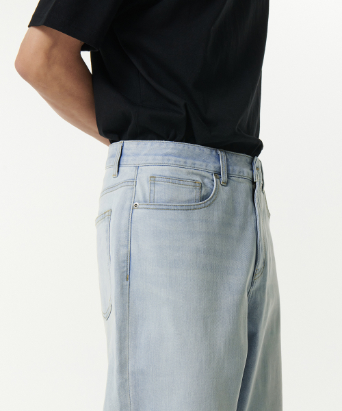 MUSINSA STANDARD（ムシンサスタンダード）の「[クールタンダード] ワイドデニムパンツ [ブリーチ]（デニムパンツ・メンズ・その他・29/30/31/33/26/27/28/40/38/42/36/34/32）」の7枚目の写真