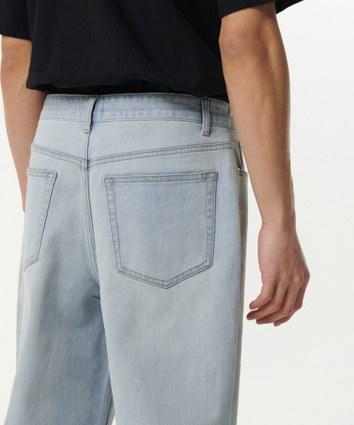 MUSINSA STANDARD（ムシンサスタンダード）の「[クールタンダード] ワイドデニムパンツ [ブリーチ]（デニムパンツ・メンズ・その他・29/30/31/33/26/27/28/40/38/42/36/34/32）」の8枚目の写真