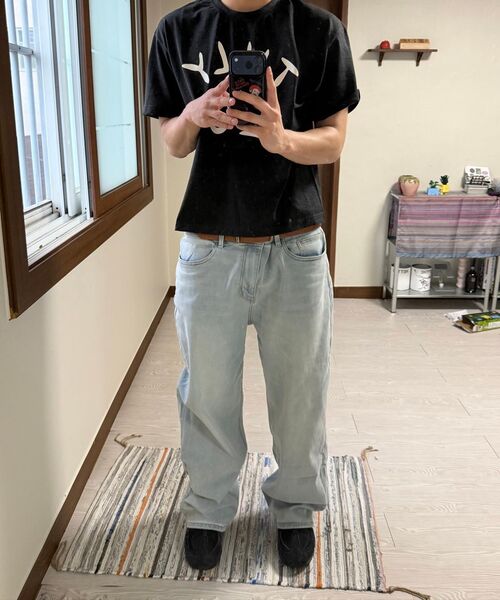 MUSINSA STANDARD（ムシンサスタンダード）の「[クールタンダード] ワイドデニムパンツ [ブリーチ]（デニムパンツ・メンズ・その他・29/30/31/33/26/27/28/40/38/42/36/34/32）」の12枚目の写真