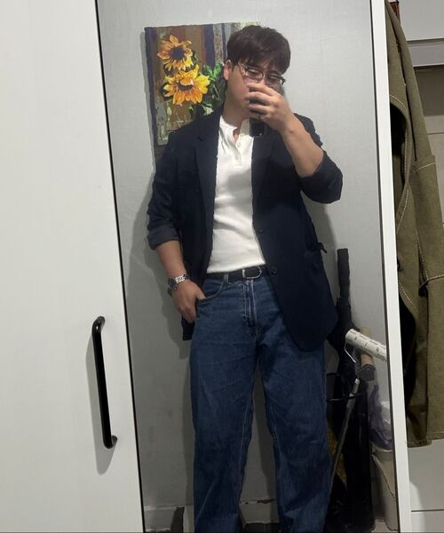 MUSINSA STANDARD(ムシンサスタンダード)の「特大ブレザー【ネイビー】(テーラードジャケット・メンズ・その他・XX-LARGE/LARGE/MEDIUM/X-LARGE)」の11枚目の写真