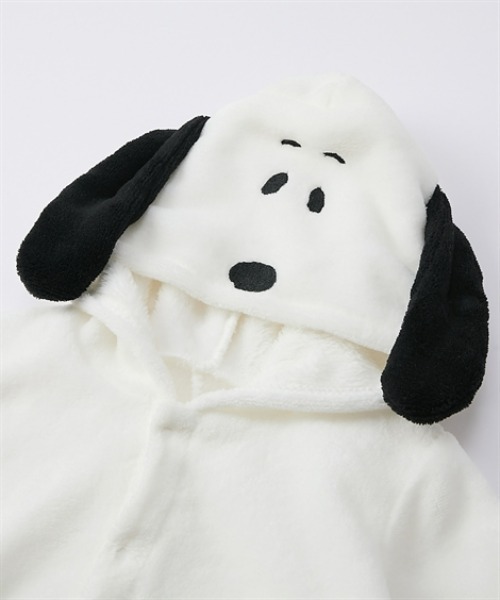 PEANUTS(ピーナッツ)の「【スヌーピー/ディズニー】あったかフリース 着ぐるみカバーオール(ロンパース・キッズ・イエロー系/オレンジ系/ホワイト系・70/80/90)」の13枚目の写真