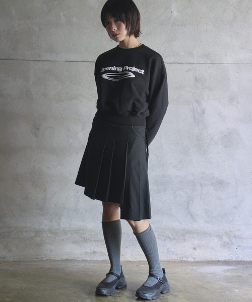Opening Project(オープニングプロジェクト)の「w Identity Sweatshirt / ダブルアイデンティティ スウェットシャツ(スウェット・レディース・ブラック・S/M)」の2枚目の写真