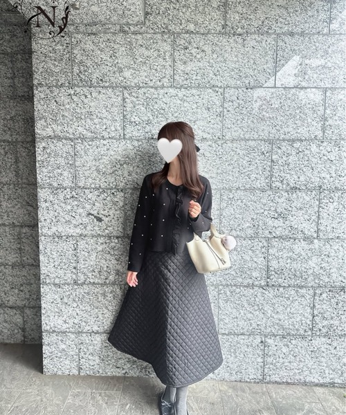 Neige(ネージュ)の「ジュエルフリルカーディガン(カーディガン/ボレロ・レディース・ブラック/アイボリー/グレー・ONE SIZE)」の8枚目の写真