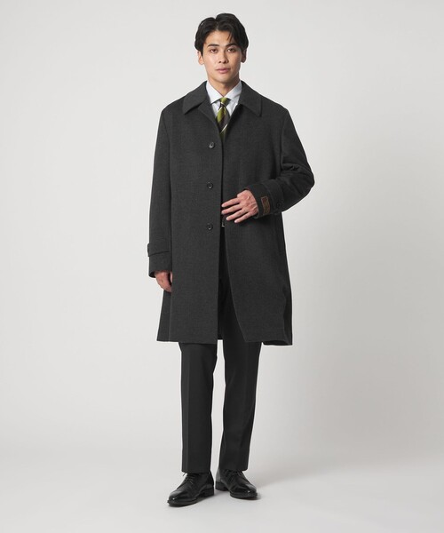 A DAY IN THE LIFE UNITED ARROWS(アデイインザライフユナイテッドアローズ)の「ビーバー ハウンドトゥース バルカラーコート<A DAY IN THE LIFE>(ステンカラーコート・メンズ・その他1・XL/L/M)」の3枚目の写真