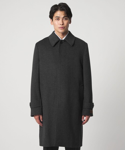 A DAY IN THE LIFE UNITED ARROWS(アデイインザライフユナイテッドアローズ)の「ビーバー ハウンドトゥース バルカラーコート<A DAY IN THE LIFE>(ステンカラーコート・メンズ・その他1・XL/L/M)」の5枚目の写真