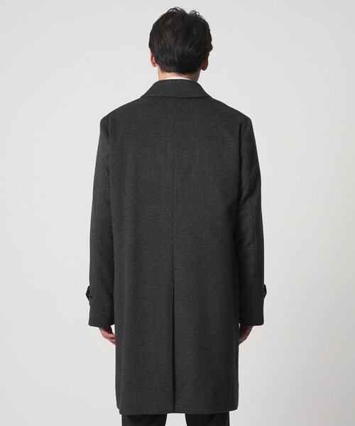 A DAY IN THE LIFE UNITED ARROWS(アデイインザライフユナイテッドアローズ)の「ビーバー ハウンドトゥース バルカラーコート<A DAY IN THE LIFE>(ステンカラーコート・メンズ・その他1・XL/L/M)」の7枚目の写真