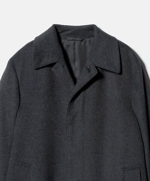 A DAY IN THE LIFE UNITED ARROWS(アデイインザライフユナイテッドアローズ)の「ビーバー ハウンドトゥース バルカラーコート<A DAY IN THE LIFE>(ステンカラーコート・メンズ・その他1・XL/L/M)」の10枚目の写真