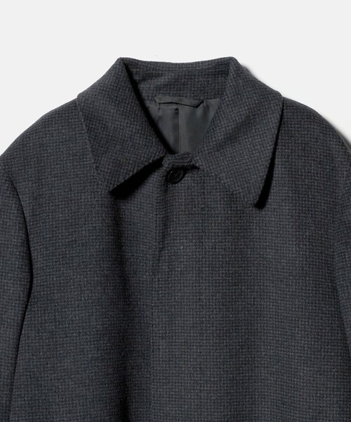 A DAY IN THE LIFE UNITED ARROWS(アデイインザライフユナイテッドアローズ)の「ビーバー ハウンドトゥース バルカラーコート<A DAY IN THE LIFE>(ステンカラーコート・メンズ・その他1・XL/L/M)」の11枚目の写真