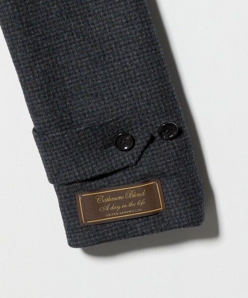A DAY IN THE LIFE UNITED ARROWS(アデイインザライフユナイテッドアローズ)の「ビーバー ハウンドトゥース バルカラーコート<A DAY IN THE LIFE>(ステンカラーコート・メンズ・その他1・XL/L/M)」の12枚目の写真