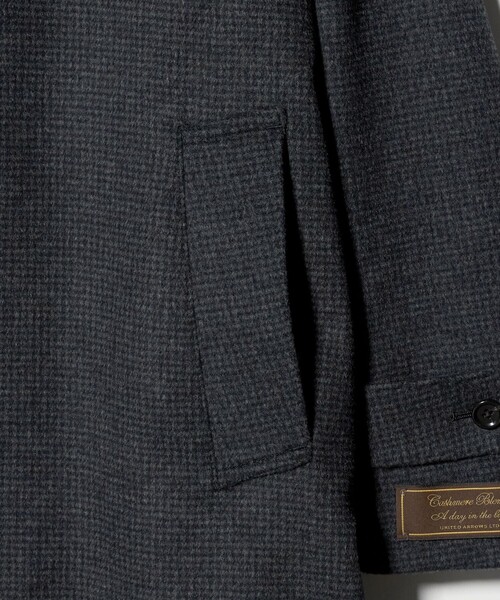 A DAY IN THE LIFE UNITED ARROWS(アデイインザライフユナイテッドアローズ)の「ビーバー ハウンドトゥース バルカラーコート<A DAY IN THE LIFE>(ステンカラーコート・メンズ・その他1・XL/L/M)」の13枚目の写真