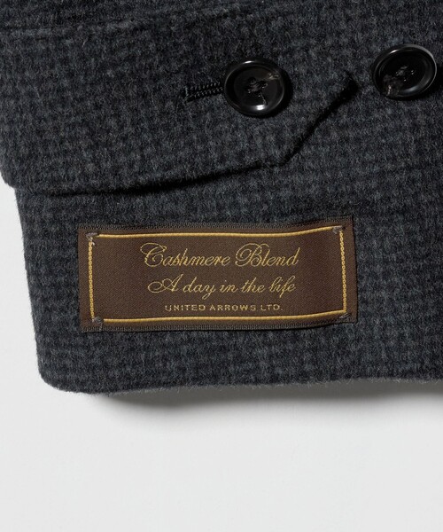 A DAY IN THE LIFE UNITED ARROWS(アデイインザライフユナイテッドアローズ)の「ビーバー ハウンドトゥース バルカラーコート<A DAY IN THE LIFE>(ステンカラーコート・メンズ・その他1・XL/L/M)」の14枚目の写真