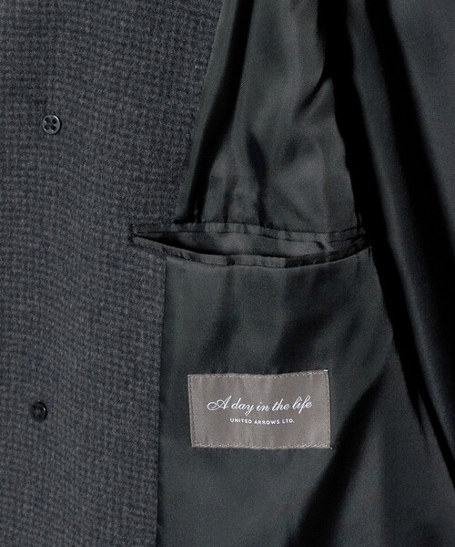 A DAY IN THE LIFE UNITED ARROWS(アデイインザライフユナイテッドアローズ)の「ビーバー ハウンドトゥース バルカラーコート<A DAY IN THE LIFE>(ステンカラーコート・メンズ・その他1・XL/L/M)」の17枚目の写真