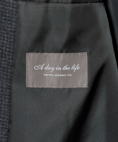 A DAY IN THE LIFE UNITED ARROWS(アデイインザライフユナイテッドアローズ)の「ビーバー ハウンドトゥース バルカラーコート<A DAY IN THE LIFE>(ステンカラーコート・メンズ・その他1・XL/L/M)」の21枚目の写真