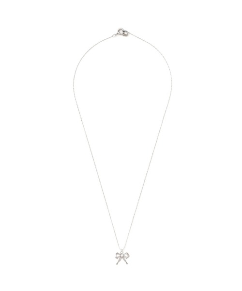 JILL by JILL STUART（ジルバイジルスチュアート）の「Cubic プチリボンネックレス　ギフト/プレゼント（ネックレス・レディース・ゴールド/シルバー・FREE）」の9枚目の写真