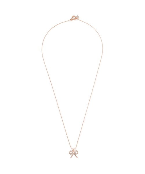 JILL by JILL STUART（ジルバイジルスチュアート）の「Cubic プチリボンネックレス　ギフト/プレゼント（ネックレス・レディース・ゴールド/シルバー・FREE）」の10枚目の写真