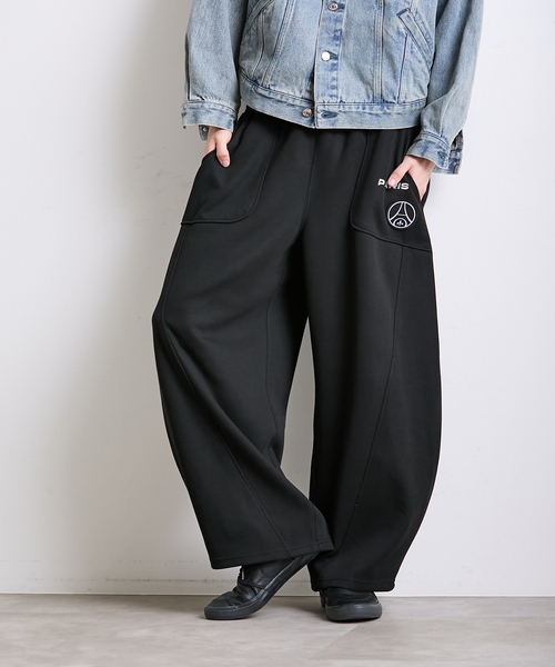 【Paris Saint-Germain / パリ・サン＝ジェルマン】 JP Knit-Like Script Pants